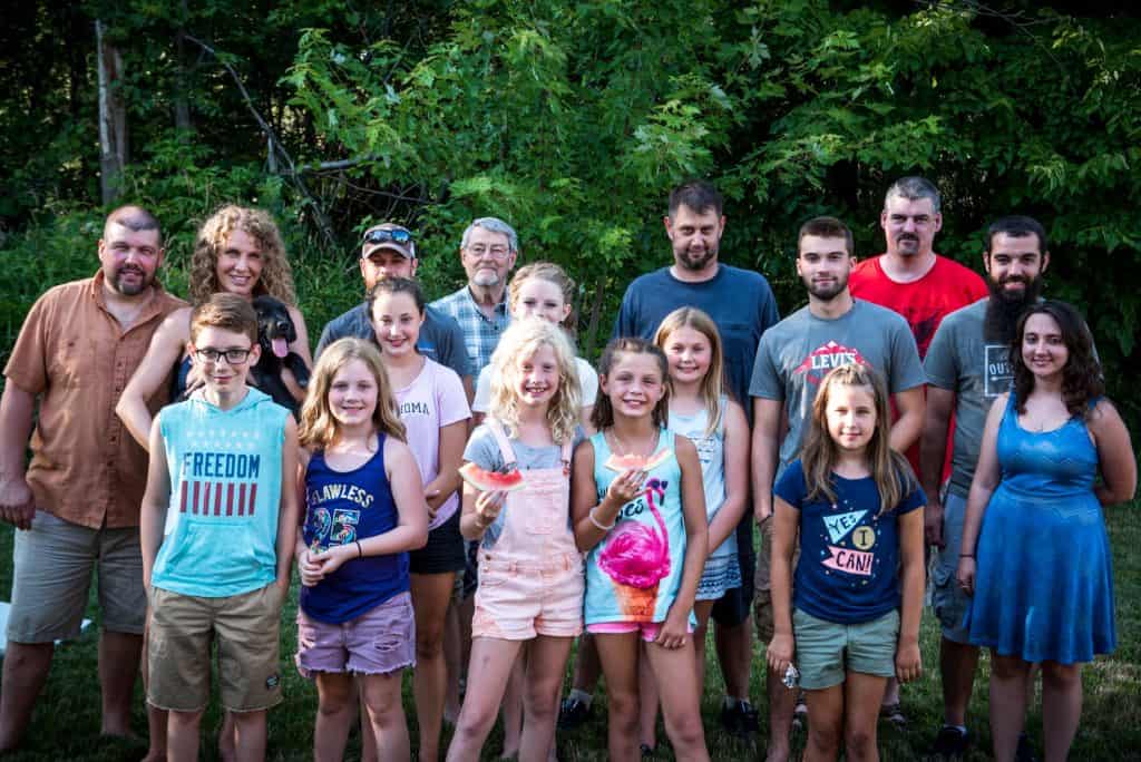 Apex family posing for a photo