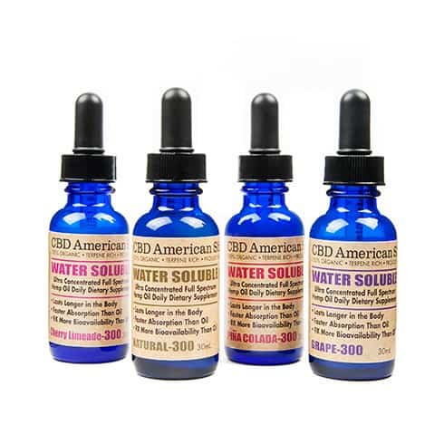 CBD oil bottles